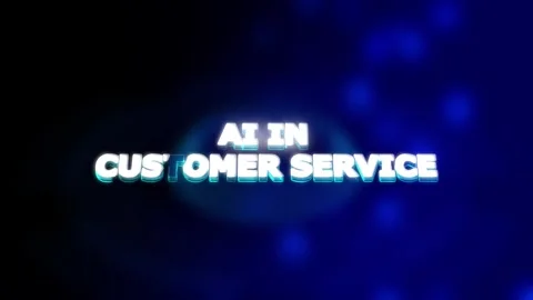 AI in Customer Service. Artificial intelligence solves problems. Stock Footage 293486556