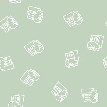 Ai customization line vector seamless pattern イラスト素材