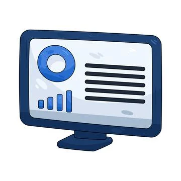 AI dashboard with analytics charts Stock Illustration