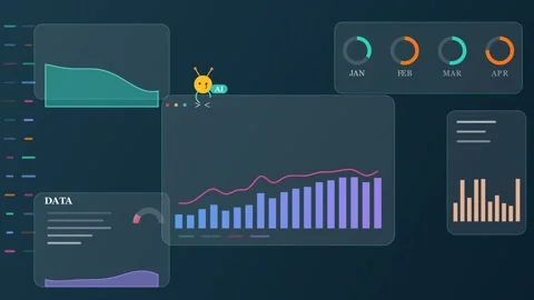 AI Dashboard Loop 스톡 동영상 344031336