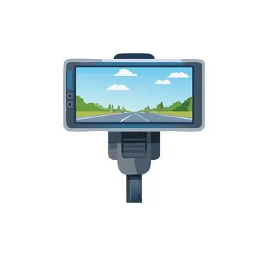 A AI Dashcam simple illustration Stock Illustration
