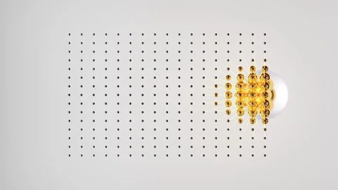 AI data activation sphere transforming digital particles. Futuristic tech Stock Footage 316225156