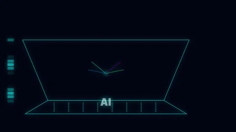 AI Data Analysis and Trading Visualization 库存影片 341416517