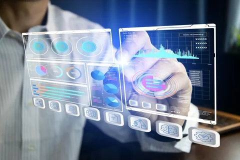 AI Data Analytics and Database Management Concepts 스톡 사진