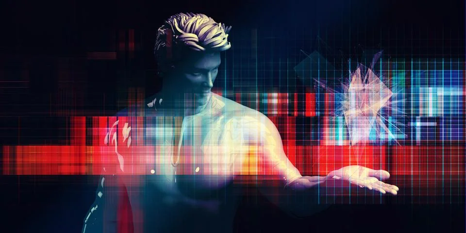 AI Data Analytics Stock Illustration