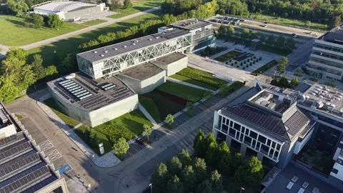 AI data center campus viewed from above Stock Footage 348389658