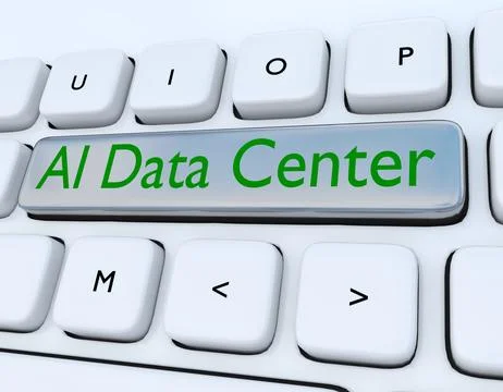 AI Data Center concept Stock Illustration