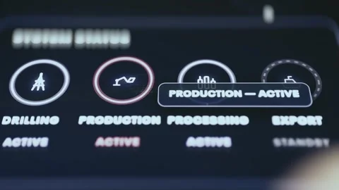 AI Data Center Consumption Tracking Interface Stock Footage 340171282