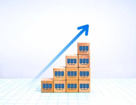 AI Data center growth, increased demand for digital infrastructure, and sma.. Stock Photos