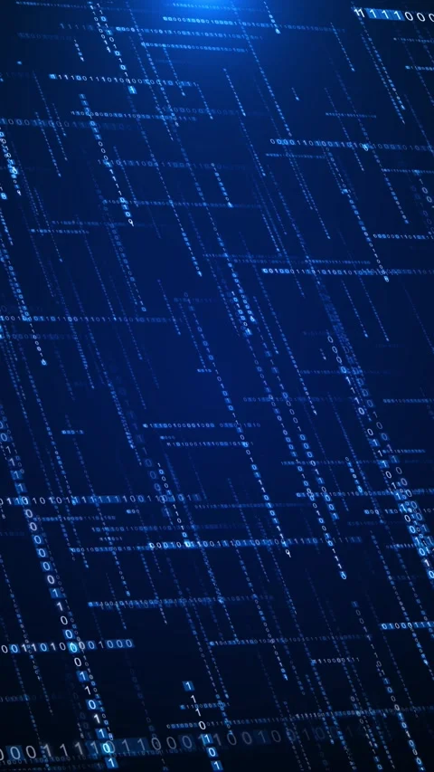 AI Data flow blockchain network.. Finance neural network Big data technology Stock Footage 312442943