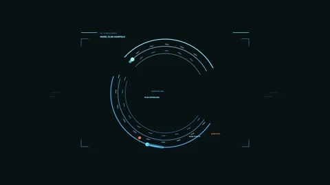 AI Data Intelligence HUD Seamless Loop Stock Footage 342176668
