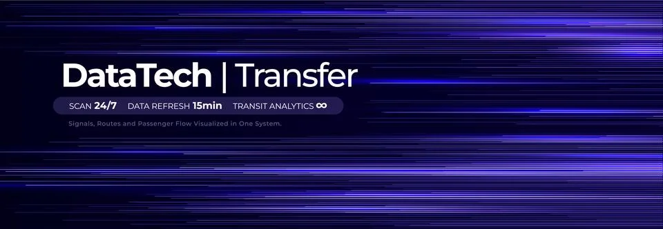 AI data stream blue speed lines flow, database transfer, digital stream Stock-Illustration
