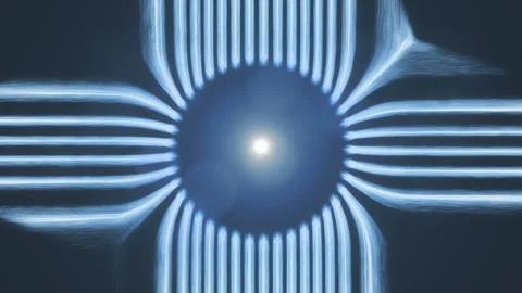 AI data transfer, concept 3d animation Stock Footage 324559982