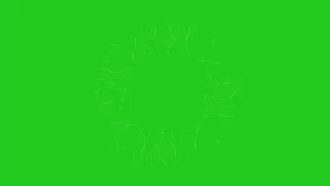 AI Deep Learning Network Circuit Board Cyber Technology Animation Stock Footage 333814105