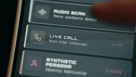 Ai deepfake detection tool for a Live Call Stock Footage 333373897