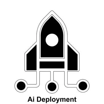 AI deployment editable technology vector icon design. 스톡 일러스트
