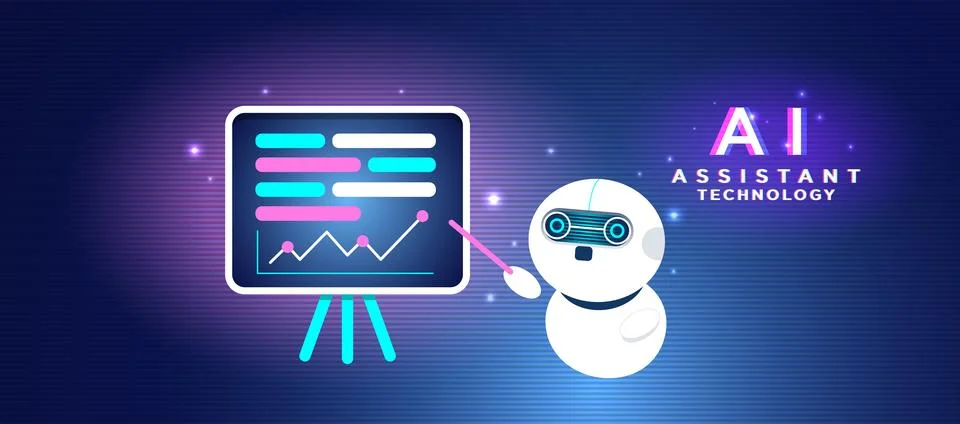 AI Design Assistant for Visual Creators Stock Illustration