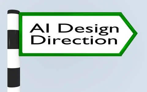 AI Design Direction concept イラスト素材