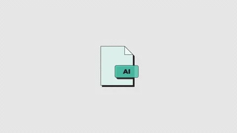 AI design file format neubrutalism UI element animation Stock Footage 336186565