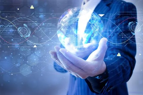 AI Development Concept and Self-learning AI Application in Industry 5.0 and.. Stock Photos