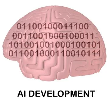 AI DEVELOPMENT concept Illustrazione stock