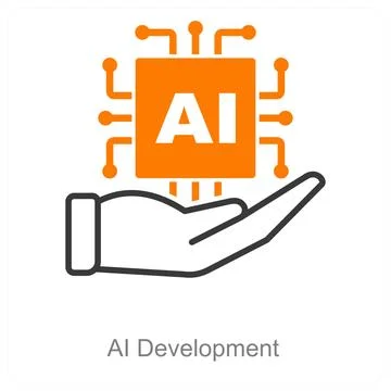 AI Development Stock Illustration