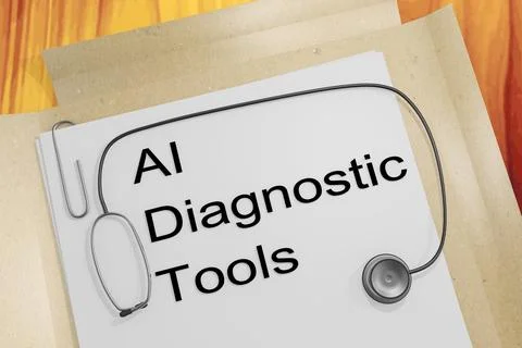 AI Diagnostic Tools concept 스톡 일러스트