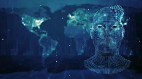 AI Digital Background Stock Footage 171895584