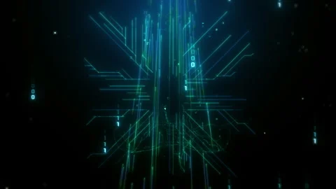 AI Digital Brain Neural Network Stock Footage 303613892