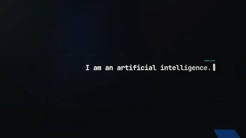 Ai Digital Chatbot Interface Displaying Hello Who Are You Question Text Stock Footage 334733031