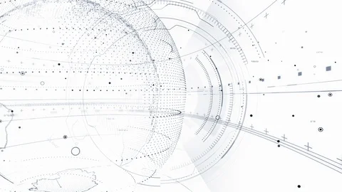 AI digital data network computer technology 3D illustration background 5 29  Stock Footage 125160048