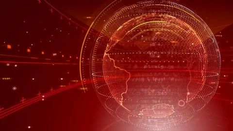 AI digital data network computer technology 3D illustration background 5 04  Stock Footage 126471610