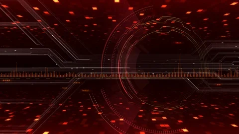 AI digital data network computer technology 3D illustration background 5 10  Stock Footage 126472635