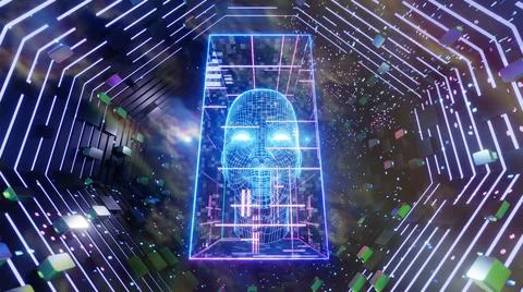 Ai Digital Tunnel Stock Illustration