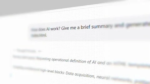 AI Displaying Answers Stock Footage 339499621