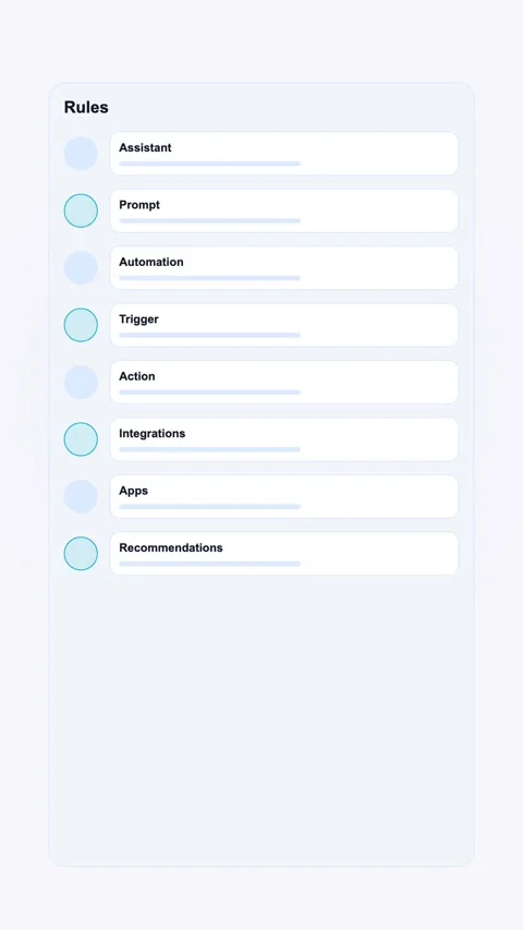 AI Draft Assistant Generic SaaS Interface Vertical Animation Vidéo 345154331