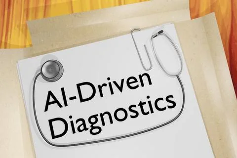 AI-Driven Diagnostics concept Illustrazione stock