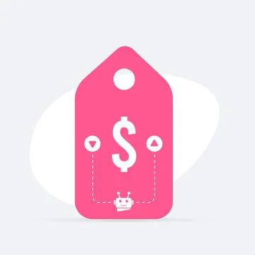 AI-driven dynamic pricing strategies concept. AI Pricing optimization for online Stock Illustration