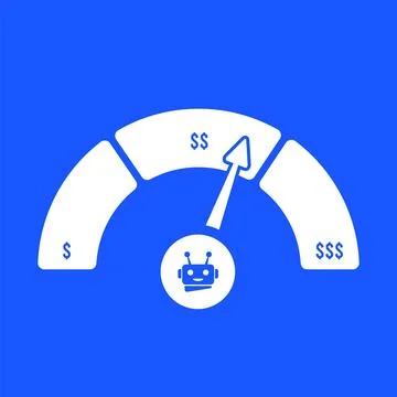 AI-driven online dynamic pricing strategies concept. AI Pricing optimization Stock Illustration