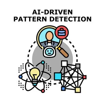 Ai driven pattern detection business analytics technology イラスト素材