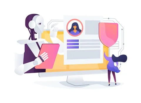 AI-Driven Policy Recommendations abstract concept vector illustration. Stock Illustration