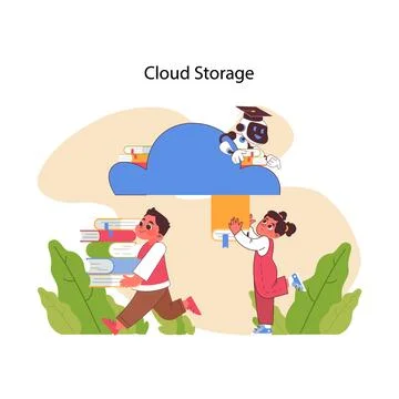 AI in education. Flat vector illustration イラスト素材