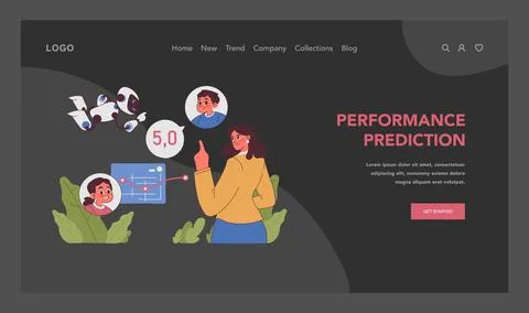 AI in education. Flat vector illustration イラスト素材