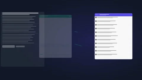 AI Email Drafting Copilot Dark Indigo AI Automation 4K Vidéo 342618090