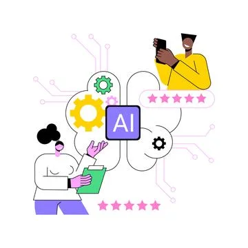 AI-Enabled Product or Service Enhancements abstract concept vector illustration. Illustrazione stock