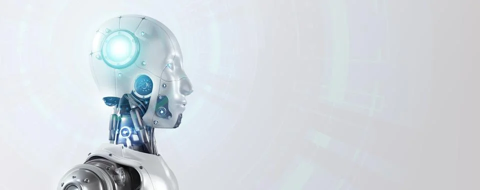 AI-Enabled Robotic Process Automation, Cloud Security, Chatbot Communicatio.. Stock Illustration