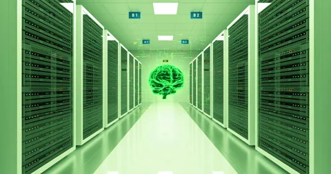 AI Enabled Servers. Optimizing Performance and Efficiency. Stock Footage 237037139
