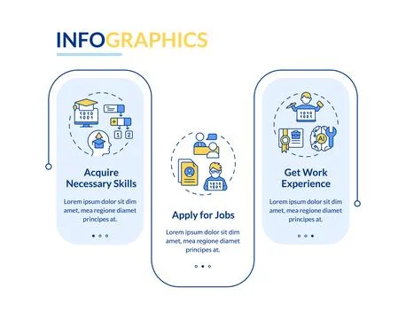 AI engineer layout with linear icon concept Stock Illustration