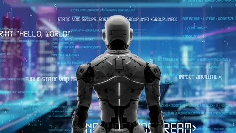 AI engineering in action. Artificial intelligence algorithm for marketing LISP 스톡 동영상 264819753