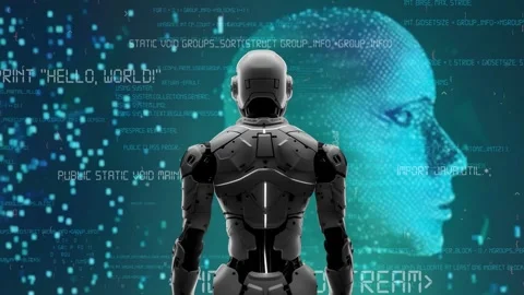 AI engineering in action. Artificial intelligence algorithm for marketing LISP 스톡 동영상 266172790